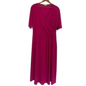 CHAUS NWT Stretch Wrap Maxi Dress XL